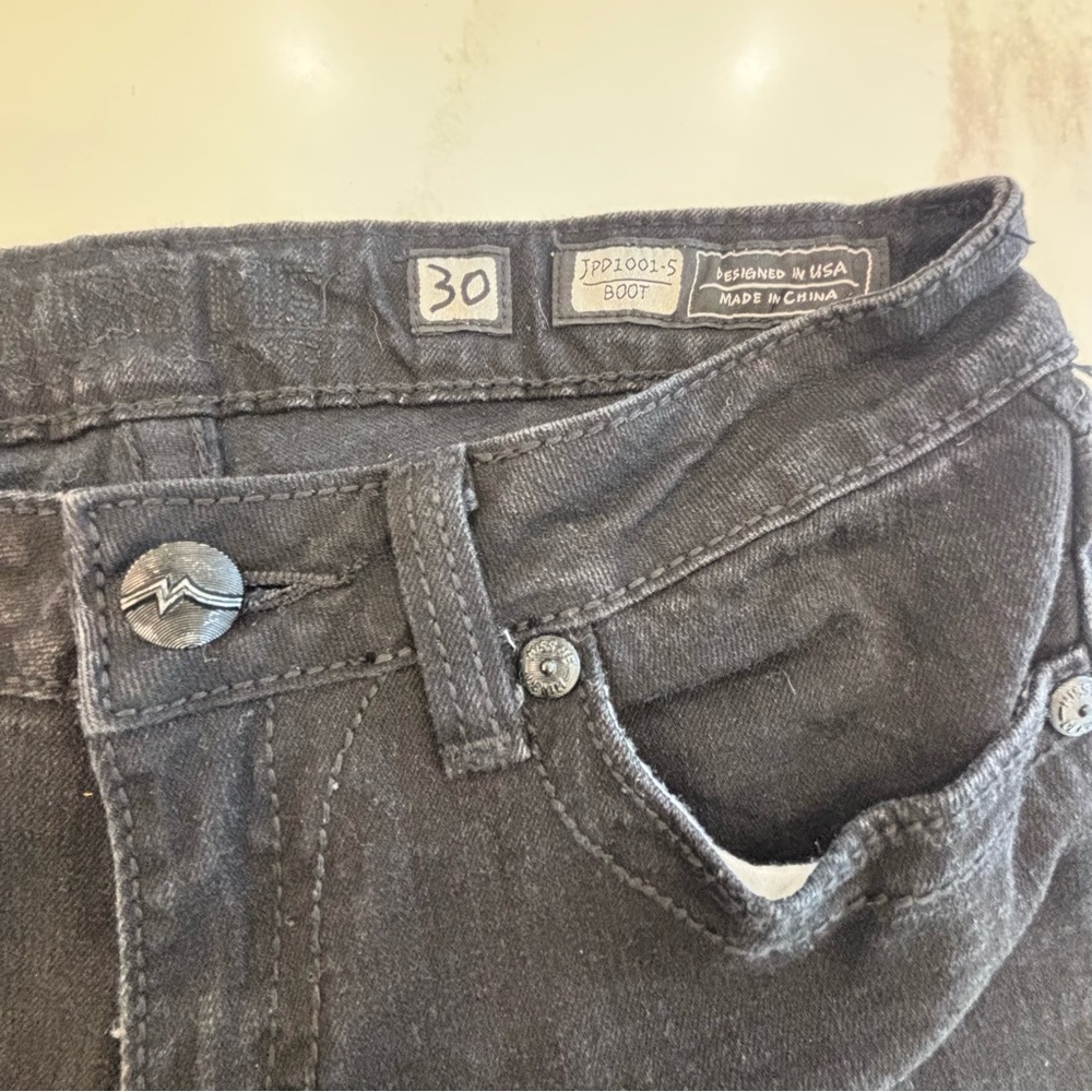 Miss Me Women's Black Boot Cut Jeans Griffith Park wash - Picture 2 of 14